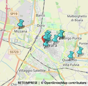 Mappa Corso Isonzo, 44121 Ferrara FE, Italia (1.44455)