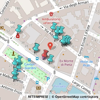 Mappa Via Alberto Lollio, 44121 Ferrara FE, Italia (0.02727)