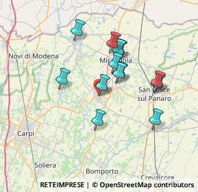 Mappa Via Salvador Allende, 41032 Cavezzo MO, Italia (6.08769)