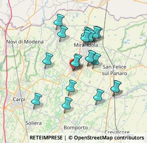 Mappa Via Salvador Allende, 41032 Cavezzo MO, Italia (6.3855)