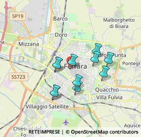 Mappa Via Capo delle Volte, 44121 Ferrara FE, Italia (1.37909)