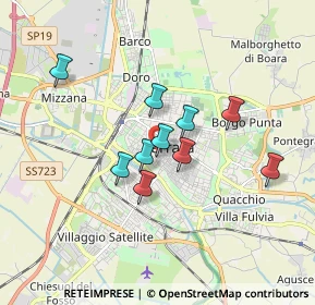 Mappa Via Capo delle Volte, 44121 Ferrara FE, Italia (1.57909)