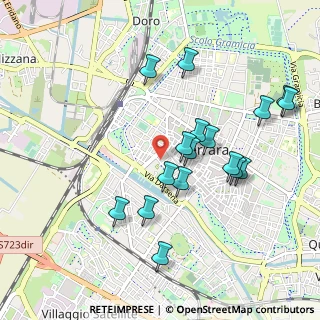 Mappa Via Rampari di San Paolo, 44100 Ferrara FE, Italia (0.96588)