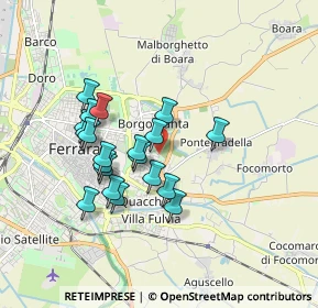 Mappa Via dell' Acero, 44123 Ferrara FE, Italia (1.515)