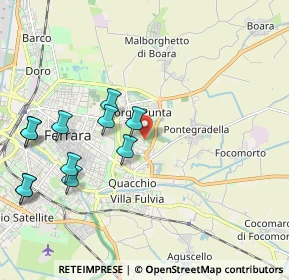 Mappa Via dell' Acero, 44123 Ferrara FE, Italia (2.28091)