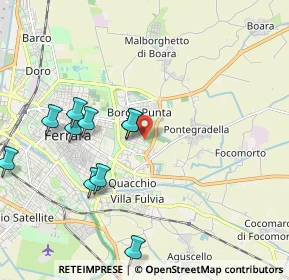 Mappa Via dell' Acero, 44123 Ferrara FE, Italia (2.35455)