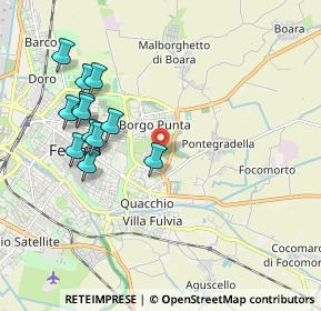 Mappa Via dell' Acero, 44123 Ferrara FE, Italia (2.0175)