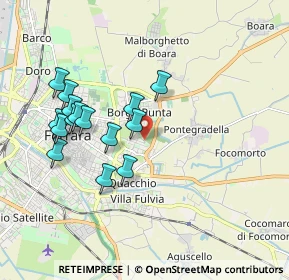 Mappa Via dell' Acero, 44123 Ferrara FE, Italia (1.79467)