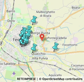 Mappa Via dell' Acero, 44123 Ferrara FE, Italia (1.8045)