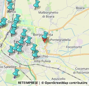 Mappa Via dell' Acero, 44123 Ferrara FE, Italia (2.82211)