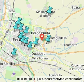 Mappa Via dell' Acero, 44123 Ferrara FE, Italia (1.96615)