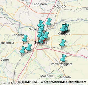 Mappa Via dell' Acero, 44123 Ferrara FE, Italia (11.21211)