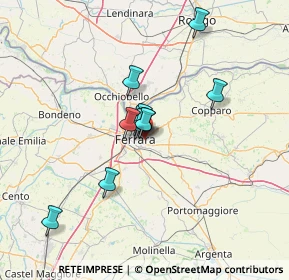 Mappa Via dell' Acero, 44123 Ferrara FE, Italia (9.86182)