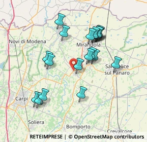 Mappa 41032 Cavezzo MO, Italia (6.9975)