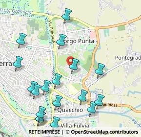 Mappa Via dei Frutteti, 44123 Ferrara FE, Italia (1.26278)
