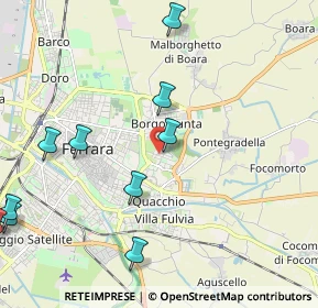 Mappa Via dei Frutteti, 44123 Ferrara FE, Italia (2.80818)