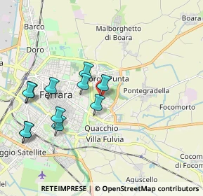 Mappa Via dei Frutteti, 44123 Ferrara FE, Italia (2.00455)