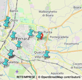 Mappa Via dei Frutteti, 44123 Ferrara FE, Italia (2.79909)