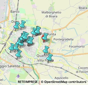 Mappa Via dei Frutteti, 44123 Ferrara FE, Italia (1.8325)