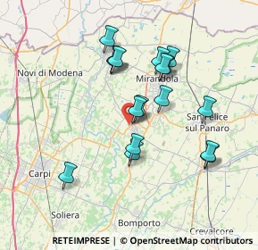 Mappa Via Secchia, 41032 Cavezzo MO, Italia (6.58353)