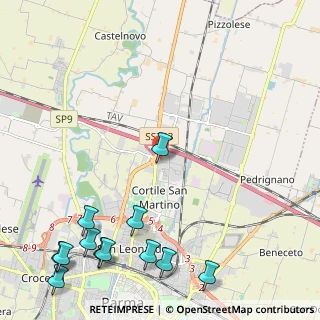 Mappa Via Nicola Morigi, 43122 Parma PR, Italia (3.21583)