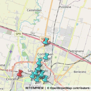Mappa Via Nicola Morigi, 43122 Parma PR, Italia (2.87917)