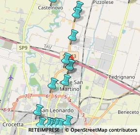 Mappa Via Nicola Morigi, 43122 Parma PR, Italia (2.8815)