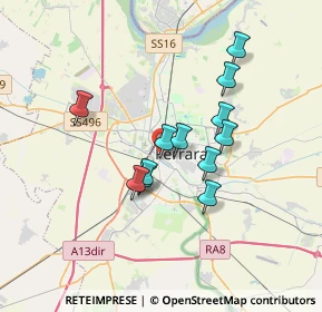 Mappa Viale IV Novembre, 44124 Ferrara FE, Italia (2.80667)