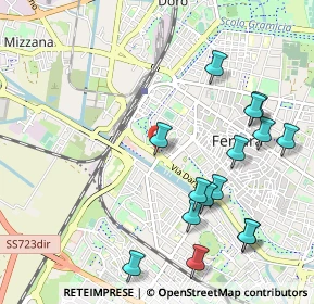 Mappa Viale IV Novembre, 44124 Ferrara FE, Italia (1.19)