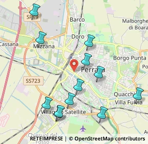 Mappa Viale IV Novembre, 44124 Ferrara FE, Italia (2.25583)