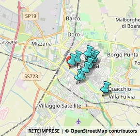 Mappa Viale IV Novembre, 44124 Ferrara FE, Italia (1.10429)