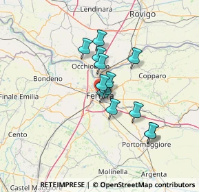 Mappa Via Boccacanale di Santo Stefano, 40100 Ferrara FE, Italia (9.70385)