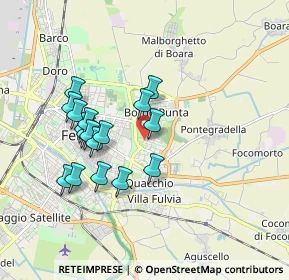 Mappa Via del Castagno, 44123 Ferrara FE, Italia (1.63471)