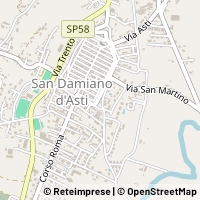 Mapa San Damiano d'Asti