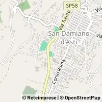 Map San Damiano d'Asti