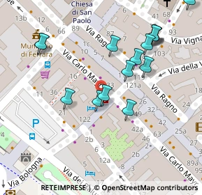 Mappa Via delle Pescherie Vecchie, 44121 Ferrara FE, Italia (0.082)