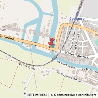 Mappa Via per Ferrara, 1, 44021 Codigoro FE, Italia, 44021 Goro, Ferrara (Emilia Romagna)