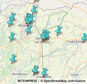 Mappa Via Montefiorino, 41038 San Felice Sul Panaro MO, Italia (9.4)