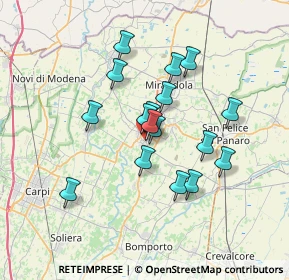 Mappa Via Volturno, 41032 Cavezzo MO, Italia (5.77412)