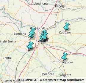 Mappa Via delle Vecchie, 44121 Ferrara FE, Italia (6.92462)