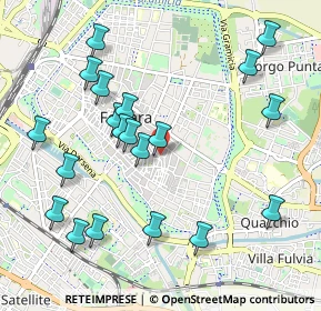 Mappa Via delle Vecchie, 44121 Ferrara FE, Italia (1.1085)