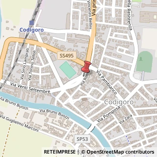 Mappa Via Roma, 43, 44021 Codigoro, Ferrara (Emilia Romagna)