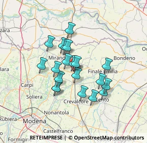 Mappa Via Furlana, 41038 San Felice Sul Panaro MO, Italia (10.6095)