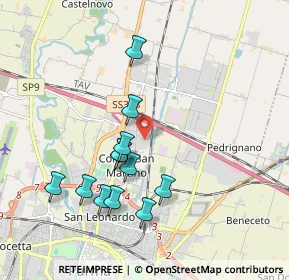 Mappa Via Alfredo Veroni, 43122 Parma PR, Italia (1.815)