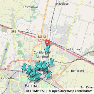 Mappa Via Alfredo Veroni, 43122 Parma PR, Italia (2.7615)