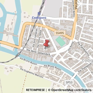 Mappa Via Leonardo Da Vinci, 11, 44021 Codigoro, Ferrara (Emilia Romagna)