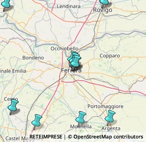 Mappa Via Ugo Bassi, 44121 Ferrara FE, Italia (19.36533)