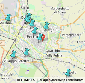 Mappa Via Ugo Bassi, 44121 Ferrara FE, Italia (2.15909)