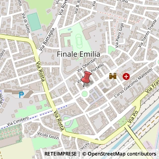 Mappa Piazza Alfredo Baccarini, 4, 41034 Finale Emilia, Modena (Emilia Romagna)
