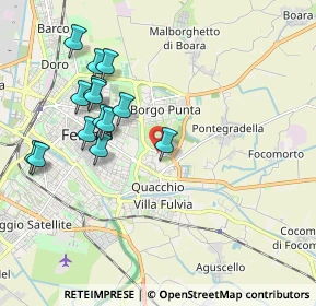 Mappa Via San Contardo d'Este, 44123 Ferrara FE, Italia (2.01786)